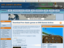 Tablet Screenshot of dosgamesarchive.com